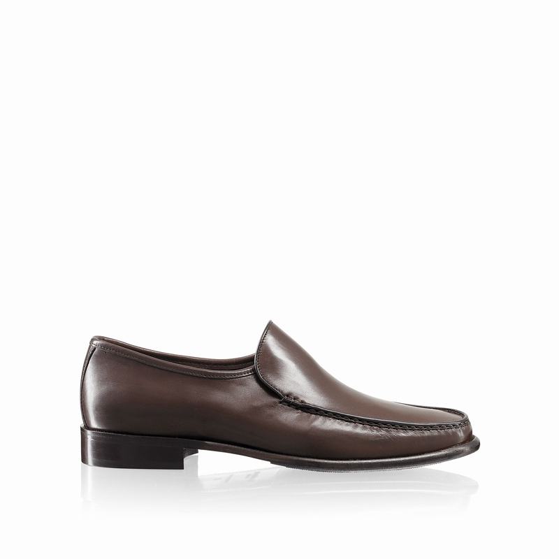 Russell & Bromley Elba Plain Vamp Moccasin Mens Brown [ZJP6383MG]